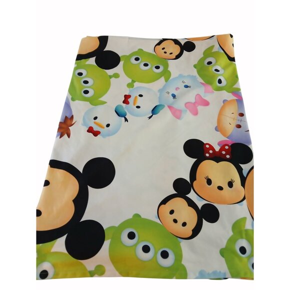Disney Tsum Tsum Twin Flat Sheet Mickey Aliens Frozen Eeyore Jay Franco Fabric - Picture 9 of 13